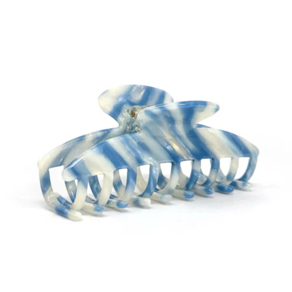 NWT The Big Guy Blue Marbled Hair Claw Clip